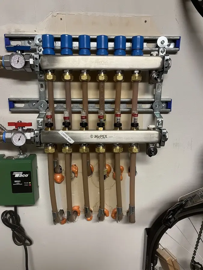 Plumber performing Leak Detection at a residential property in Larkin